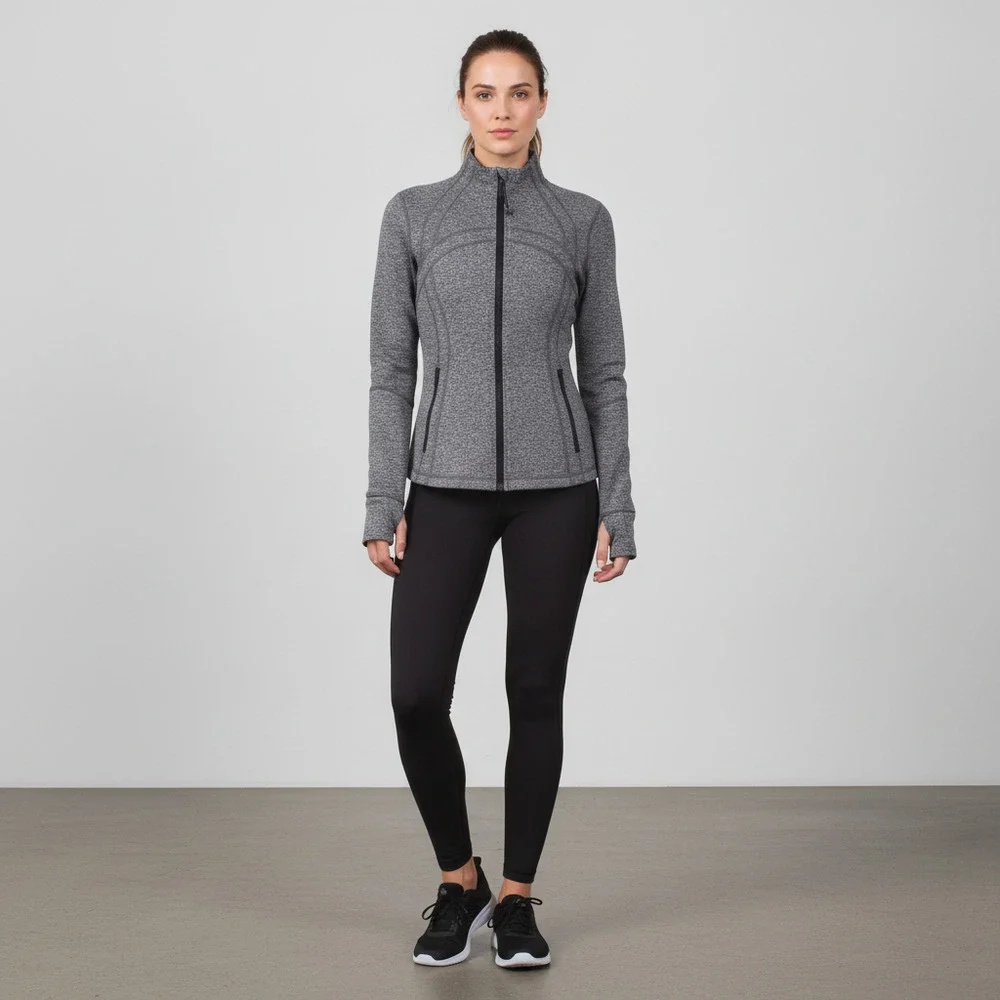 Lululemon Gray Heathered Define Zip-Up Jacket | Women’s Size 12 Regular